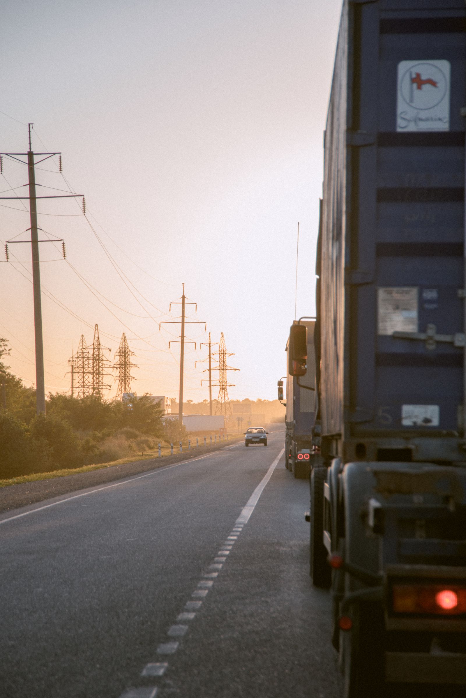 Trailer rolling into the sunset